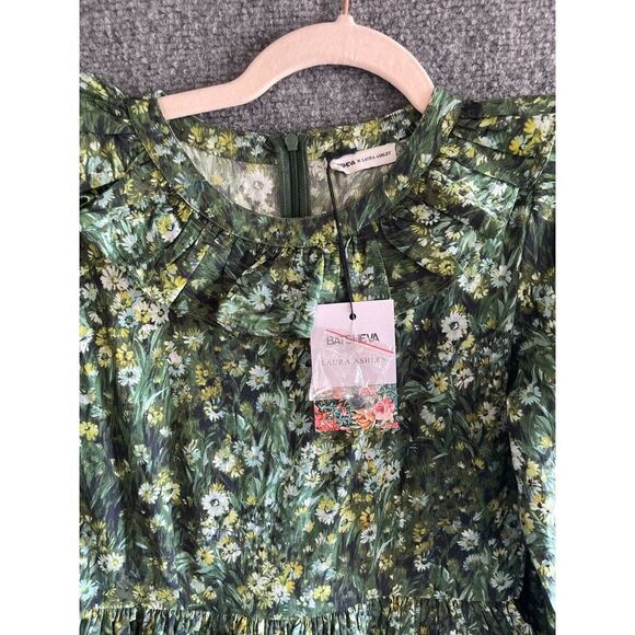 Batsheva x Laura Ashley sz 2 Dress Welsh Sherwood Forest Floral Green NWT! - Picture 8 of 10